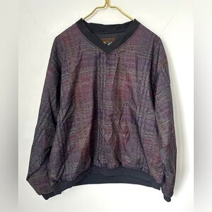 Vintage Forrester’s Pullover V-Neck Windbreaker 90s Dad Jacket Men’s Large FLAW